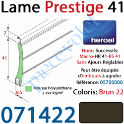 Lame Alu Double Paroi Injectée de Mousse Polyuréthane...