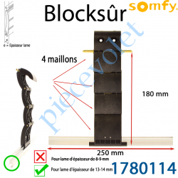 1780114 Verrou Automatique Blocksûr de 4 Maillons pour lame 13-14 mm