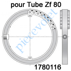 1780116 Bague de Verrou Automatique Blocksûr pour tube Zf 80 ø Ext 104 mm