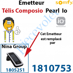 1810753 Emetteur Télis Composio Pearl io (pour commander 40 groupes de produits)