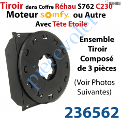 236562 Tiroir pour Moteur Tubulaire Somfy pour Coffre Rehau S762 C230