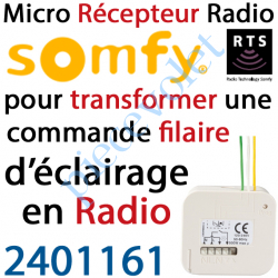 2401161 Micro Récepteur éclairage intérieur Rts Puissance Maxi 500 w