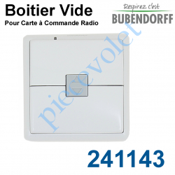 241143 Boitier Vide pour Emetteur Mural Bubendorff CRG ASS