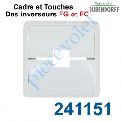 241151 Cadre et Touches des Inverseurs Filaires Bubendorff Type FG et FC