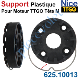 625.10013 Support Plastique TT Go Tête M Percé de 4 Trous diamètre 6,2 mm entr'axes 48 mm pour Vis à Tête Ronde ou Hexagonale