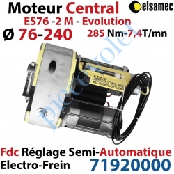 71920000 Moteur Central Elsamec ES 76 2M Evolution ø 76-240 mm 285/7,4 Avec Electro-Frein FdC à Réglage Semi- Automatique