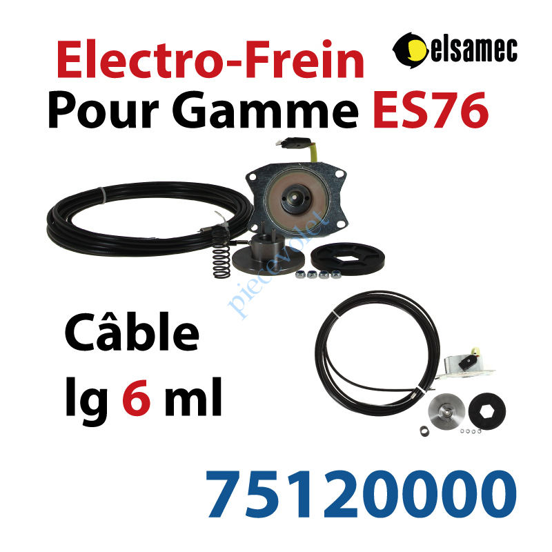 75120000 Electro-Frein pour Moteurs Elsamec de la Gamme ES 76 Avec Câble Lg 6,00m