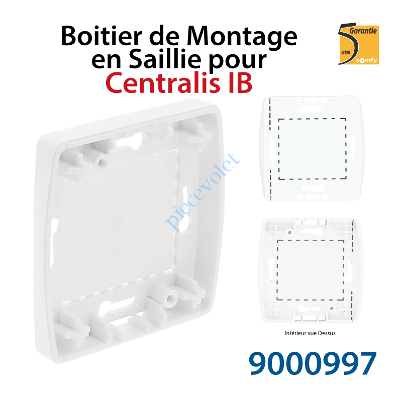 9000997 Boîtier de Montage en Saillie de 10 mm Coloris Blanc pour Centralis ib