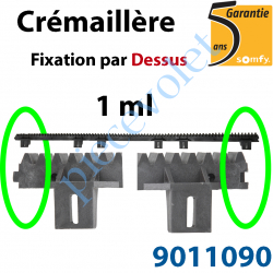 9011090 Crémaillère Nylon Armé  Fixation par le Dessus(1 ml)