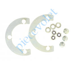 9013651 Kit de 2 Cales de 10 mm d'épaisseur 3 Trous ø 14 mm pour Déport Support Moteur Axialis Avec Visserie