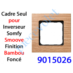 9015026 Cadre Smoove Bambou Foncé Laqué 1 Poste 80 x 80 x 10 mm