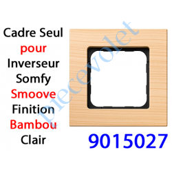 9015027 Cadre Smoove Bambou Clair Laqué 1 Poste 80 x 80 x 10 mm