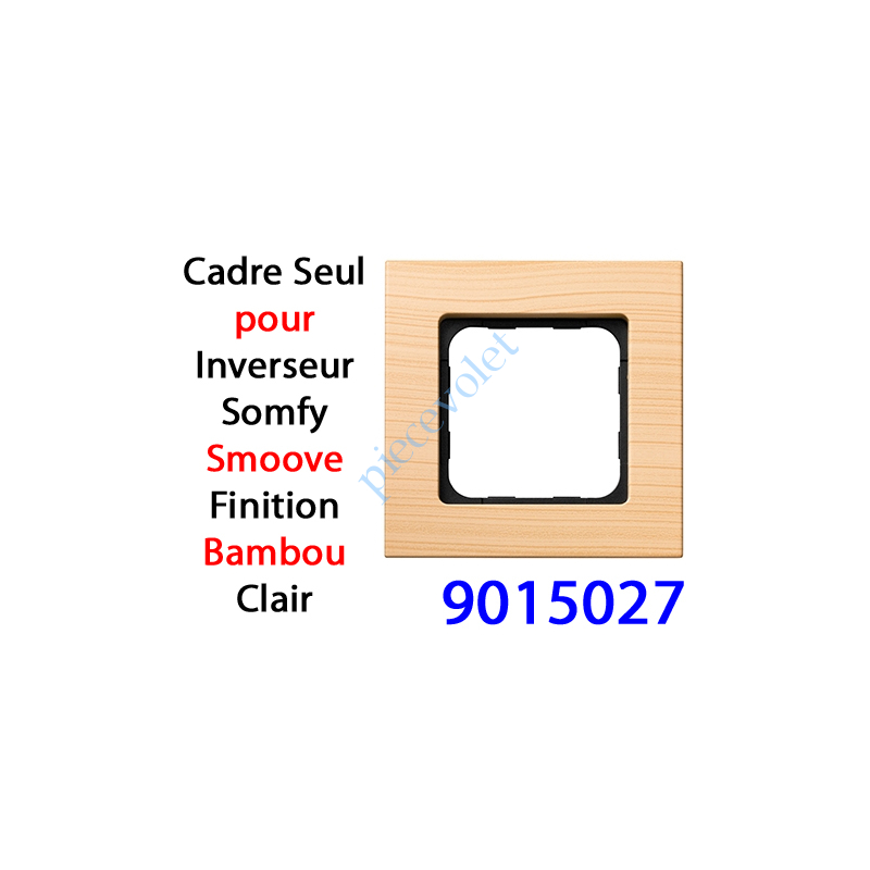 9015027 Cadre Smoove Bambou Clair Laqué 1 Poste 80 x 80 x 10 mm