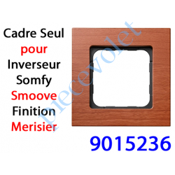 9015236 Cadre Smoove Merisier Laqué 1 Poste 80 x 80 x 10 mm