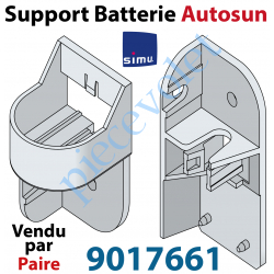 9017661 Support pour Fixation de la Batterie AutoSun 1 ou 2 Avec Coque en Aluminium (Paire)