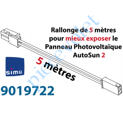 9019722 Rallonge de Câble de 5 mètres pour éloigner le Panneau photovoltaïque de l'ensemble Moteur-Batterie