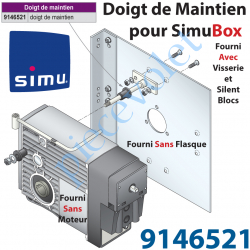 9146521 Doigt de Maintien pour Simubox Avec SilentBloc & Visserie