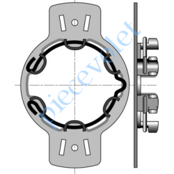 9410705 Support Métallique entr'axes 90 mm ø 4,2 Moteur LT 50 Couple Maxi 50 Nm