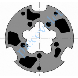 9420305 Roue pour Moteur LT50 & 60, Tube Llaza Madopron ø 80 à goutte , Reynolds 83