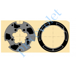 9420329 Jeu d'Adaptation pour Moteur LT 60, Tube LIaza 80