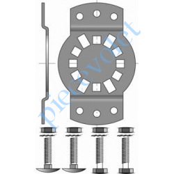 9420654 Support Csi 50 & 60 entr'axes ø 6 40 à 45 mm. avec visserie Couple Maxi 85 Nm