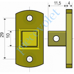 9500602 Support Moteur LS 40 Carré de 10