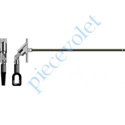 9685181 Sortie Bloc Guide à 90° Anneau Somfy-Hexa 7 Lg 300 mm