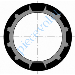 9707024 Couronne pour LT 50, Tube Imbac ø 65 6 & 8/10