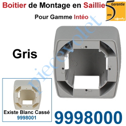 9998000 Boîtier de Montage en Saillie de 43,5 mm Coloris Gris pour Gamme Intéo