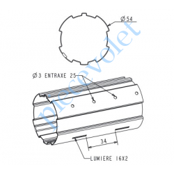 A141 Tube Zf54 en 5/10 Galva, le ml