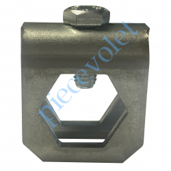 A354AV Etrier de Blocage Percé Hexagonal de 18 pour Tube ø 16 mm Limite le Déport du Télescopique Avec Vis et Ecrou