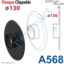 A568 Flasque Clippable ø 130 mm