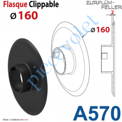 A570 Flasque Clippable ø 160 mm