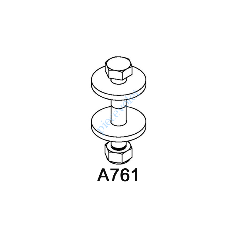 A761 Boulon d'Attelage pour Compensateur Monté dans Tube Zf 54, 64 & 80 Octo 60