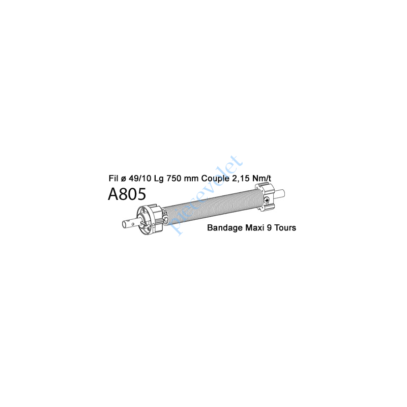 A805 Compensateur ZF64 Gauche Ressort 4975