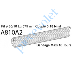 A810A2 Ressort Type X Fil 30/10 x 575 mm