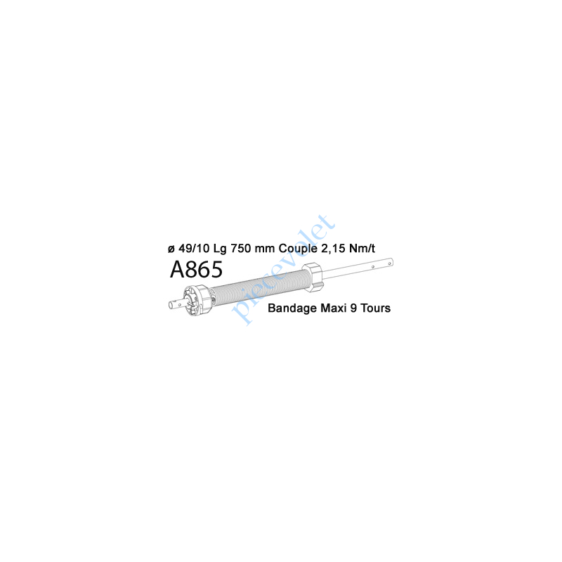 A865 Compensateur Octo 60 Gauche Ressort 4975