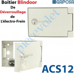 ACS12 Boîtier Blindoor de Déverrouillage de l'Electro-Frein en Saillie de 35 mm 2 Clés Plates Sans Inverseur