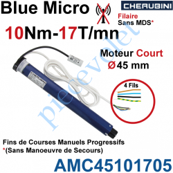 AMC45101705 Moteur Court Cherubini 10/17 Blue Micro ø 45 sans Mds