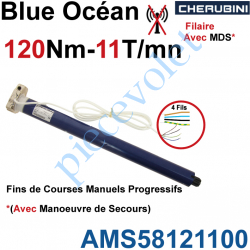 AMS58121100 Moteur Cherubini 120/11 Blue Océan ø 58 Avec Mds