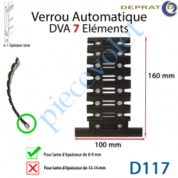 D117-1 Verrou Automatique Dva 7 éléments pour lames 8-9 mm