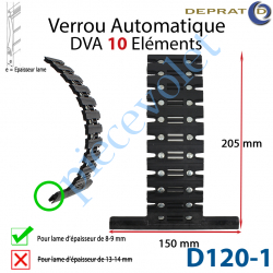D120-1 Verrou Automatique Dva 10 éléments pour lames 8-9 mm