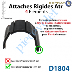 D1804 Attache Rigide Atr 4 éléments pour lames 13-14 mm