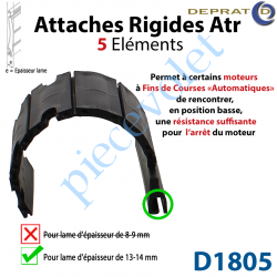 D1805 Attache Rigide Atr 5 éléments pour lames 13-14 mm