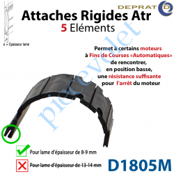 D1805-M Attache Rigide Atr 5 éléments pour lames 8-9 mm