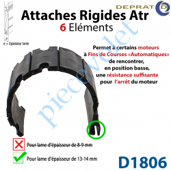 D1806 Attache Rigide Atr 6 éléments pour lames 13-14 mm