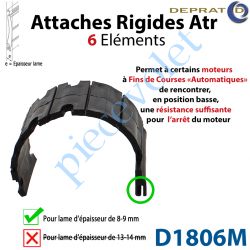 D1806-M Attache Rigide Atr 6 éléments pour lames 8-9 mm