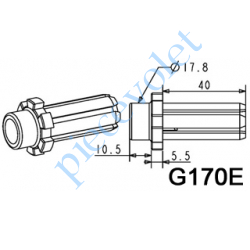 G170E Moyeu à Collerette Crabot Zf de 5,5 mm ø 18 mm se Monte sur Embout Flasque Monobloc