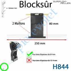 H844 Verrou Automatique Blocksûr de 2 Maillons pour Lame 8-9 mm d'épaisseur