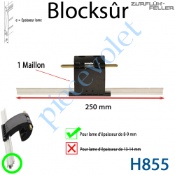 H855 Verrou Automatique Blocksûr de 1 Maillon pour Lame 8-9 mm d'épaisseur